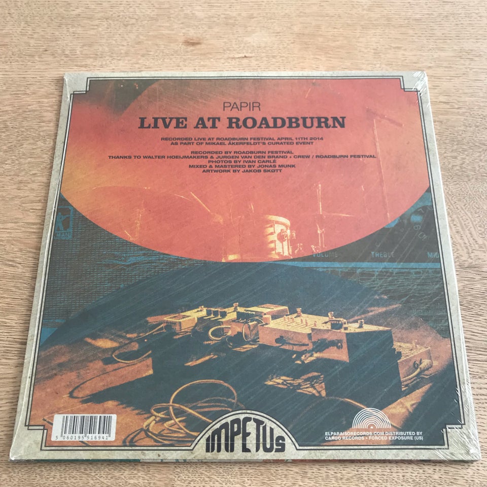 LP, Papir, Live At Roadburn