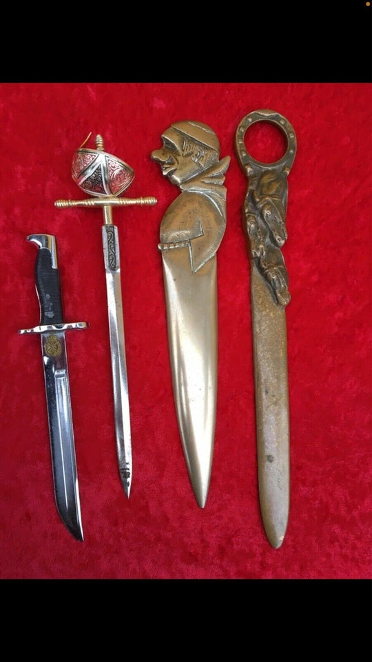 Sjældne antikke brevknive, 1800-1900-tallet