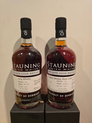 Spiritus, Whisky, Stauning whisky 
Private cask nr 487
Peated rom finish
Flaske nr 2 af 48
50 cl
59.