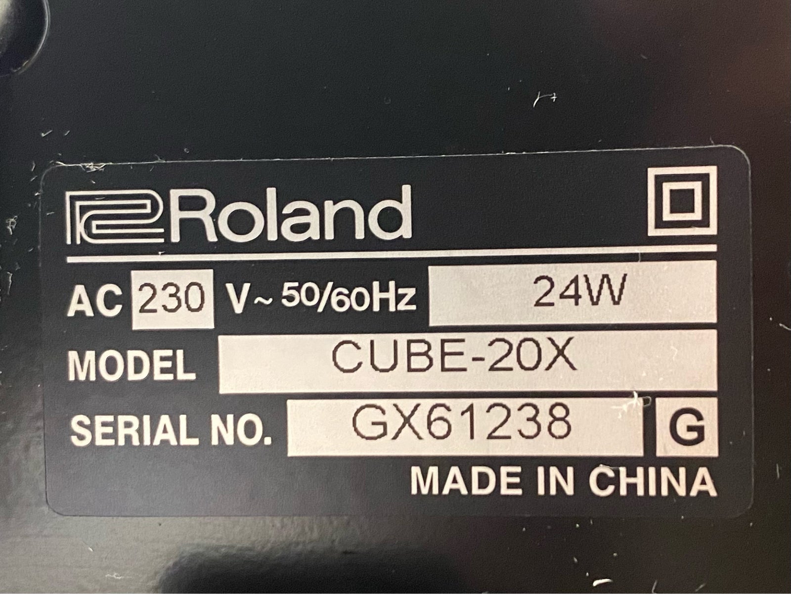 Guitaramplifier, Roland Cube 20x, 20 W