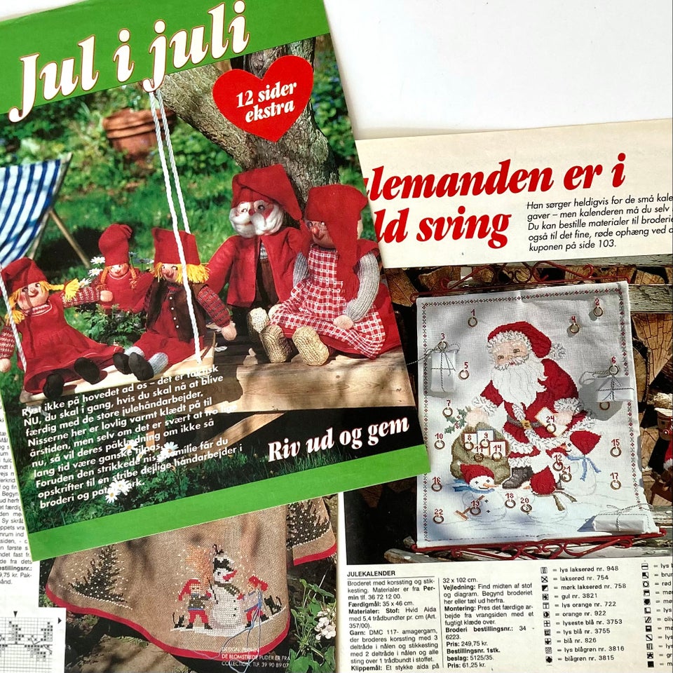 Mønster, Jul i Juli – Hendes Verden Nr. 27 1999