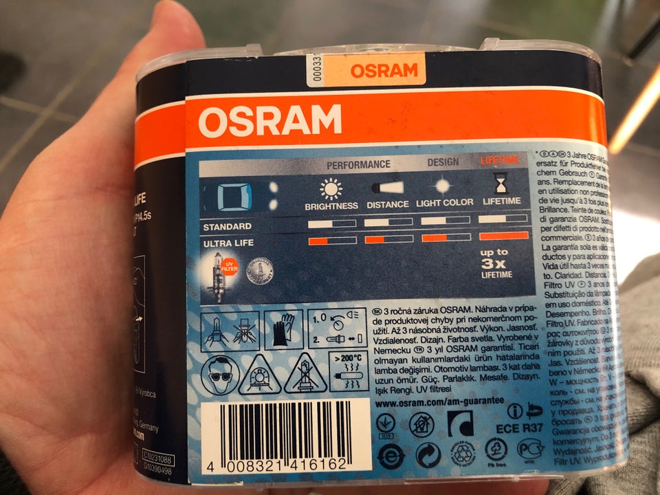 Andet biltilbehør, OSRAM Ultra Life