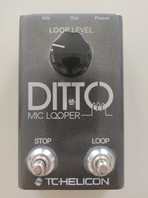 Ditto MIC Looper, TC - Helicon, Super voice looper - Som ny!
Ubegrænset overdubs, 24-bit ukomprimere