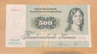 Danmark, sedler, 500 kr