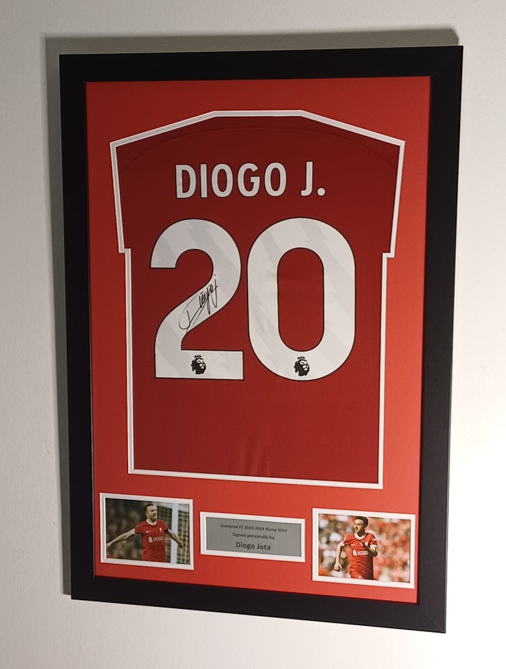 Fodboldtrøje, Liverpool FC, Signeret af Diogo Jota