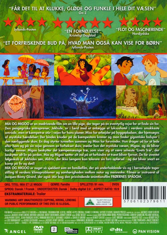 Mia og Migoo - Redningsaktion: Livets Træ, DVD, animation