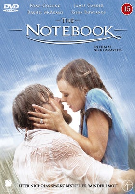 The Notebook (2004), instruktør Nick Cassavetes, DVD, drama, Som ny, meget velholdt uden ridser på s