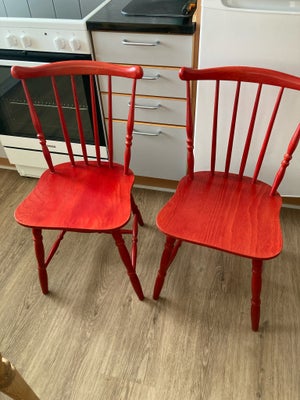 Anden arkitekt, stol, Farstrup, BYD!! 2 røde Farstrup køkkenstole. Brugte men velholdte. Original rø