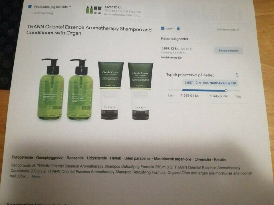 Hårpleje og tilbehør, Orietal Essence Aromaterapi shampoo