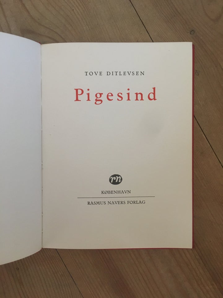 Pigesind, Tove Ditlevsen, genre: digte