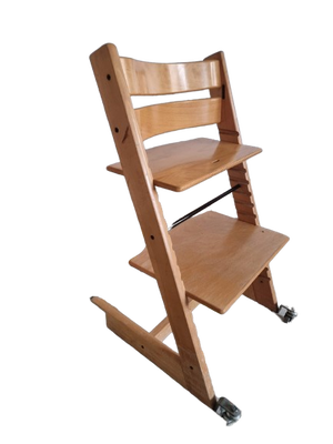 Højstol, Stokke, Tripp Trapp højstol til børn, har været benyttet i børnehave, så der er monteret hj