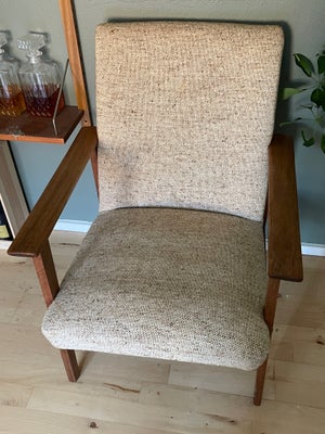 Lænestol, træ, Ukendt, Teak lænestol fra 60-70’erne i dansk design. 
Designer ukendt
Betræk i god st