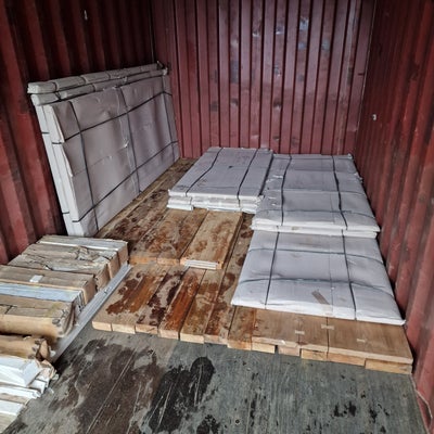 Planker, Certificeret genbrugs teak fra Indonesien, Størrelser 100x50, 150x50 mm i 2,4 og 3,0 mtr. P