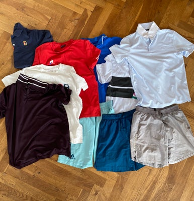 Andet, Tennistøj, Nike, Adidas etc, str. S, både T-shirts. Polo's og shorts. Tøjet er brugt af min t