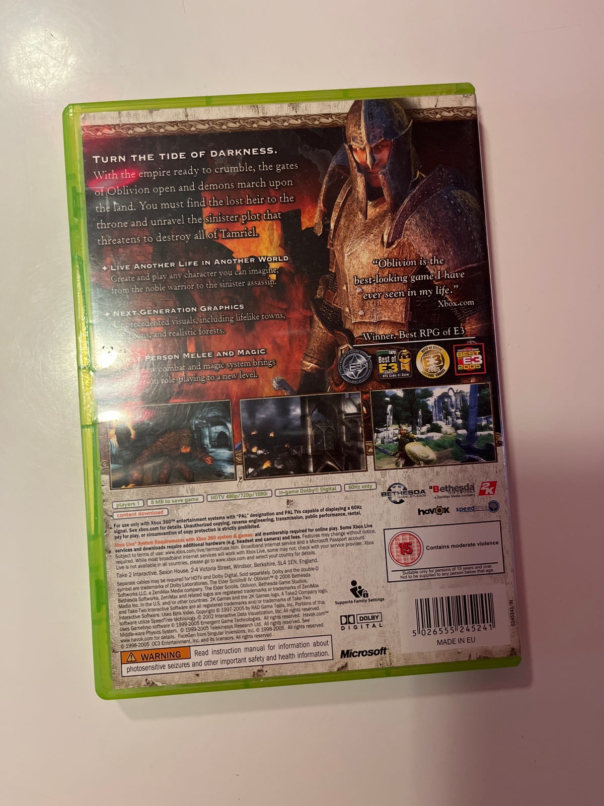 The Elder Scrolls 4 Oblivion, Xbox 360, anden genre