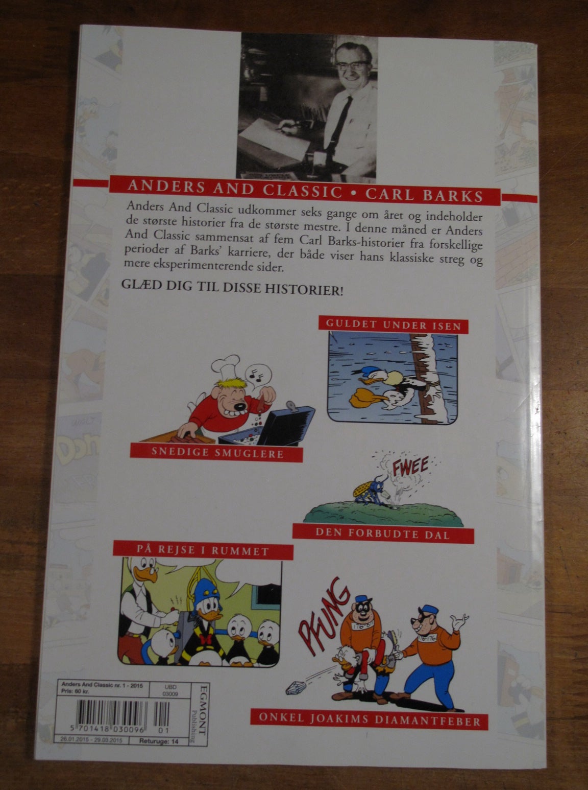 Anders And Classic nr. 1 / 2015 (m. indlæg), Carl Barks,