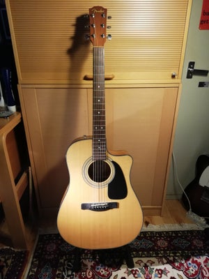 Western, Fender CD-60 CE NAT, Velholdt Western Guitar fra FENDER, med indbygget FISHNAN Mikrofonsyst
