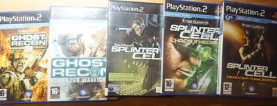 Flere Tom Clancy PS2 spil, PS2, Diverse Tom Clancy spil til Playstation 2 PS2 til 40 kroner stykket: