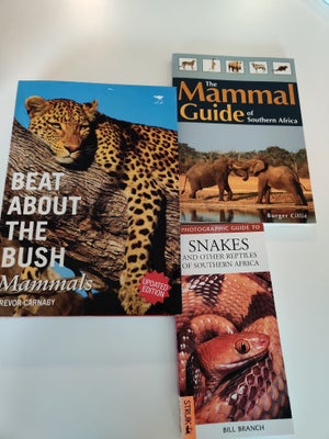 Sydafrika, emne: rejsebøger, Sælges samlet for 100 kr. Beat About The Bush af Trevor Carnaby, The Ma