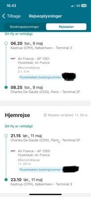 Andet, 2 dage, Frankrig, Paris, Paris, Paris i foråret..

Flybilletter (2 stk.) tur/retur København/
