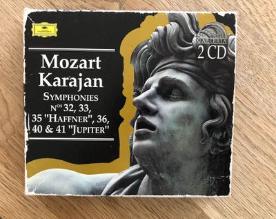 Mozart: Mozart Karajan Symphonies no 32,33,35, Haffner, klassisk, Mozart Karajan Symphonies no 32,33