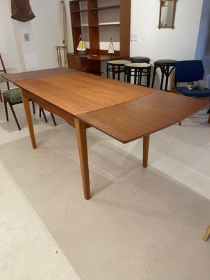 Spisebord, Massiv teak, Dansk design fra 1960’erne, Flot dansk produceret teak spisebord med holland