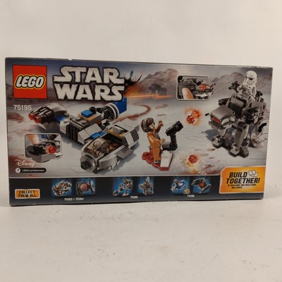 Lego Star Wars, 75195, Lego Star Wars, 75195 Ski Speeder vs. First Order Walker UÅBNET kasse, æsken 