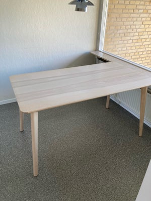 Spisebord, Asketræsfiner, Ikea Lisabo, b: 78 l: 140, Fik ikke plads til dette dejlige bord ved flytn