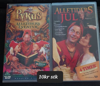 Børnefilm, Pyrus julekalender, Sælger disse to pyrus julekalender på VHS

Allertides Eventyr
Allerti