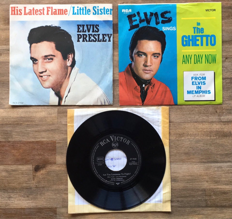 LP, Elvis Presley, 7 singler