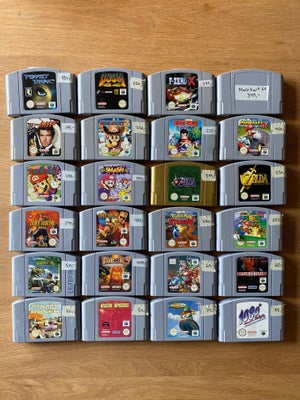 Nintendo 64 (N64) Spil, N64, Så skal der sælges ud :) Alle spil er originale og fungerer som de skal
