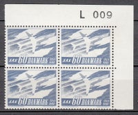 Danmark, postfrisk, (67) afa 391 F 4-Blok m/ marginalnr.
