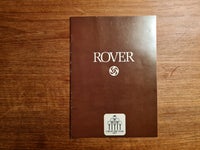 Rover 3500 modelbrochure fra 1977.
8 sider på D...