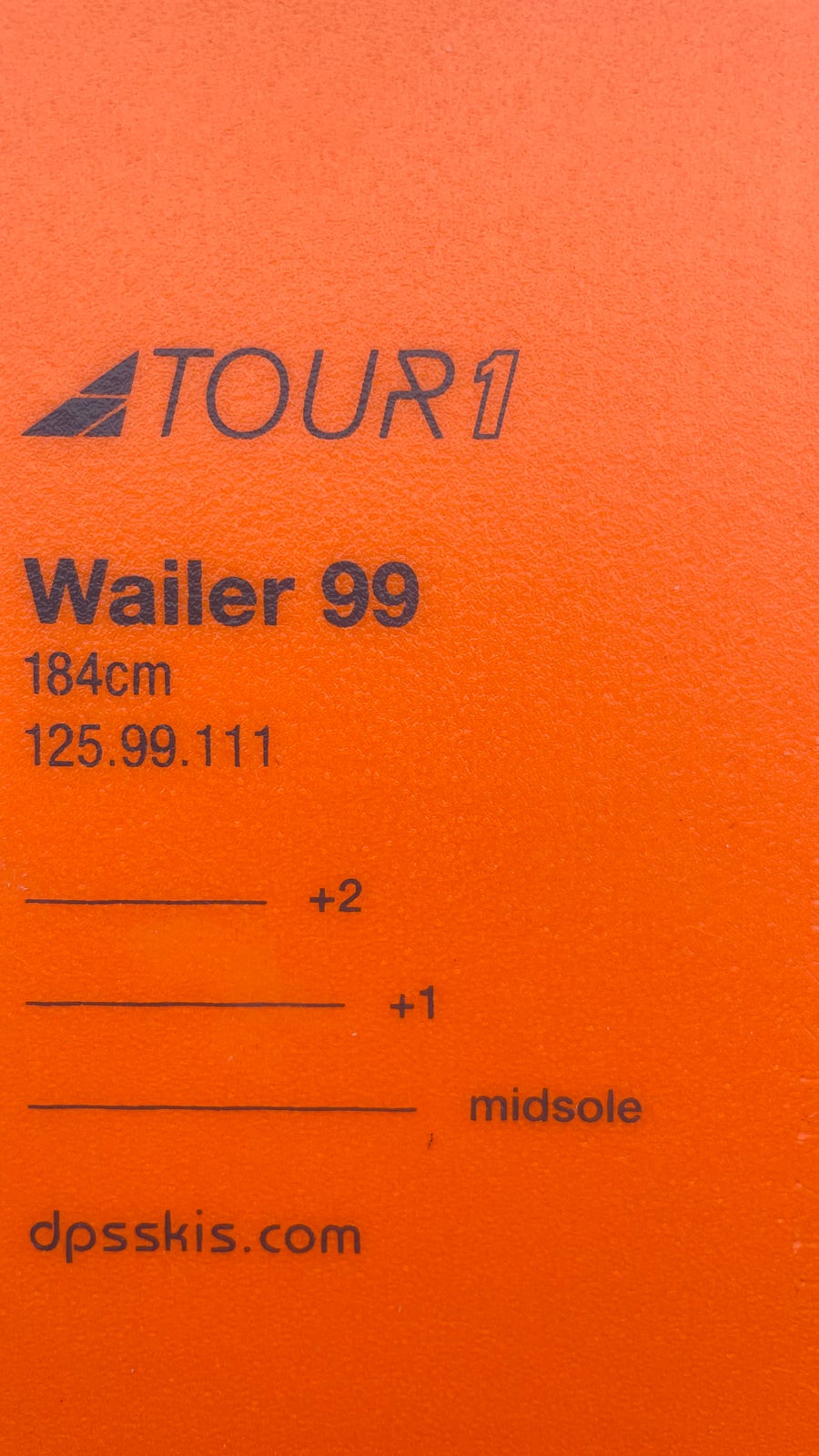 Alpinski, Skitourings ski DPS Wailer 99 Tour1 , str. Længde