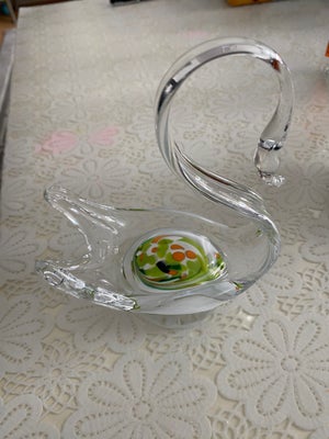 Glas, Svane, H : 14,5 cm