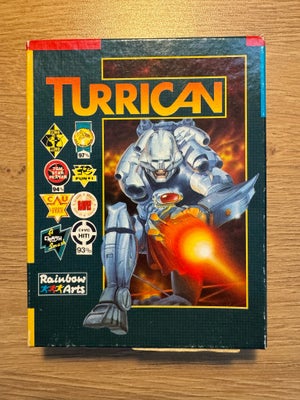 Turrican, Commodore 64, Super klassiker til Commodore 64
Turrican
Rainbow Arts 1990
Flot stand og ko
