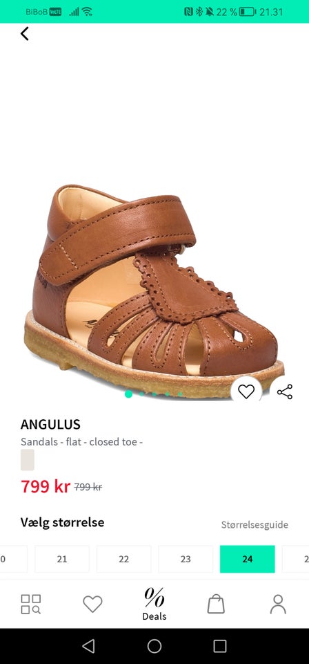 Sandaler, 24, Angulus dba.dk – Køb og Salg af Nyt og Brugt