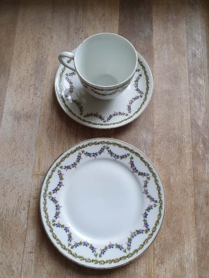 Porcelæn, Kaffestel, Fritz Thomas, 10 komplette sæt med kagetallerken, kaffekopper samt underkopper 