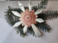 Juletræets top stjerne af metal med Dresdner pap !