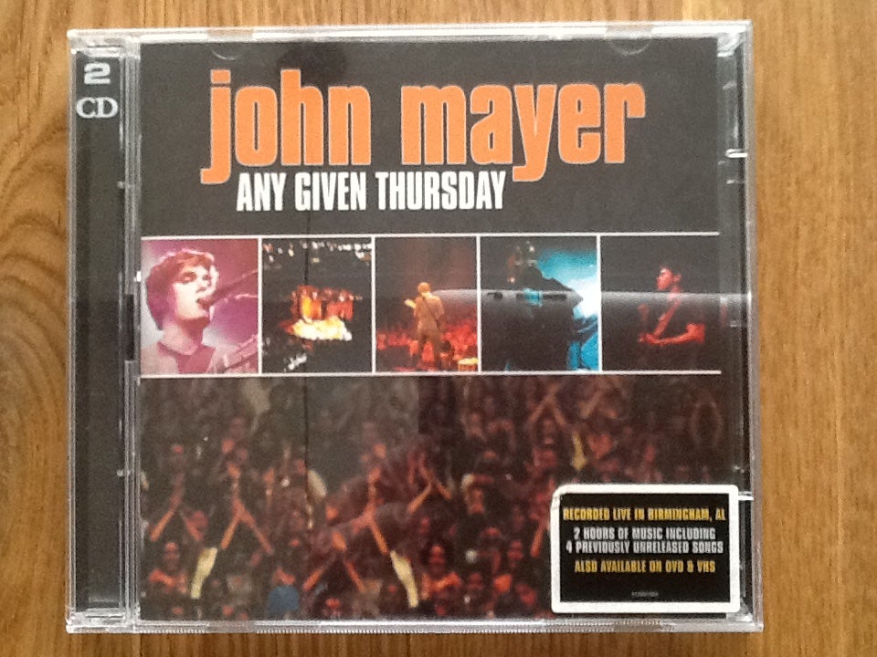 SOLGT!! John Mayer: Any Given Thursday, rock