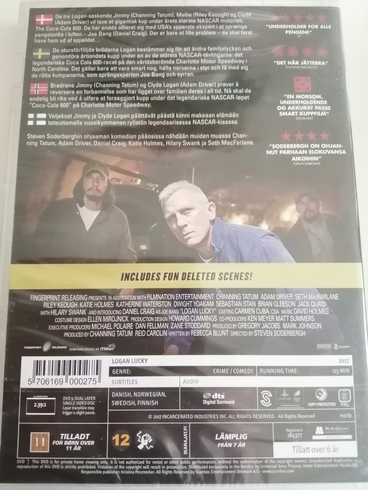 LOGAN LUCKY , DVD, komedie