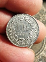 Vesteuropa, mønter, 1 Fr