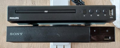 Blu-ray afspiller, Sony, BDP-S1700, Perfekt, 2 stk. DVD afspiller, begge meget lidt brugt og uden fe