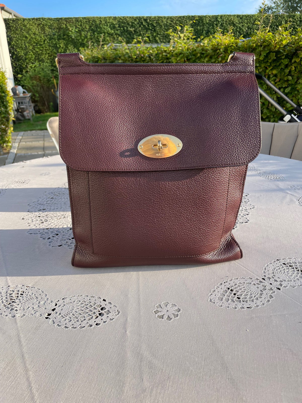 Mulberry Burgundy Leather Antony Messenger Bag Mulberry