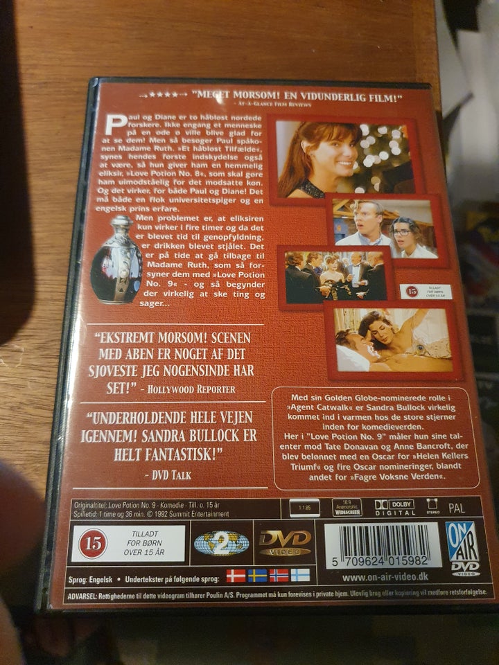 Love Potion no. 9, DVD, komedie