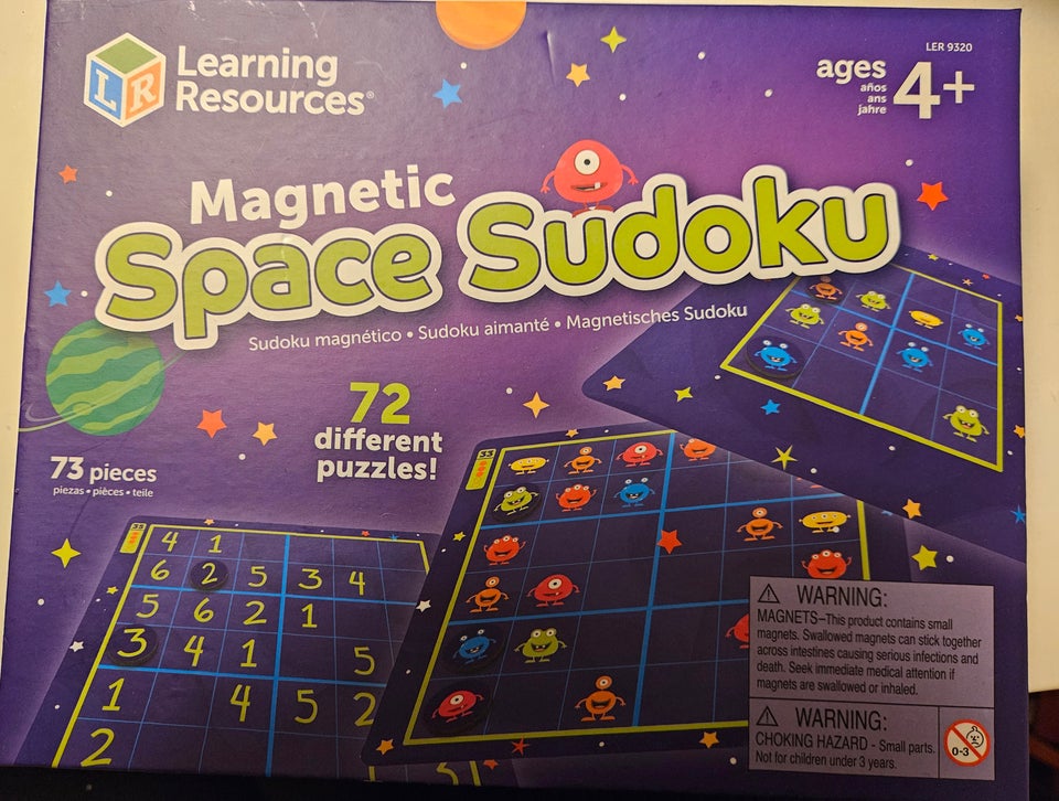 Magnetisk space sudoku, Læringsspil, logik