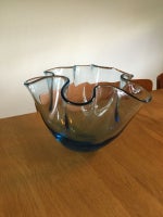 Glas, Folde vase, Retro / Holmegaard