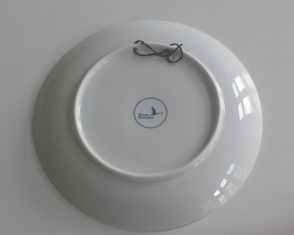 Tallerken, platte, Svane Porcelæn