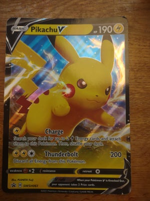 Samlekort, Pokémon, Pikachu V
Kæmpe kort 
SWSH061