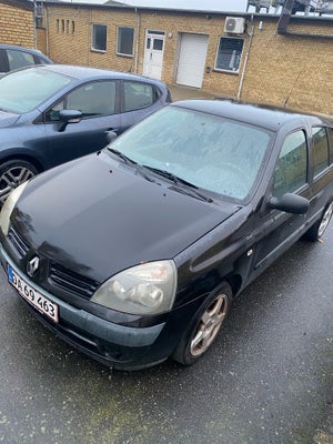 Renault Clio II, 1,2 16V Dynamique, Benzin, 2005, km 256000, sort, airbag, 5-dørs, centrallås, start